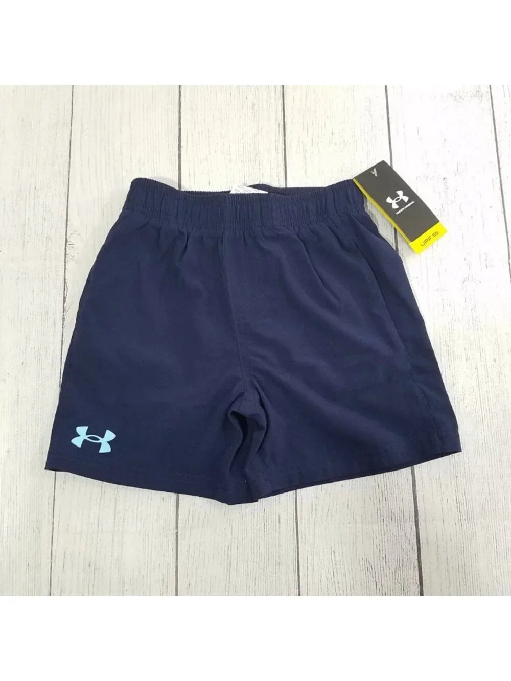 Under Armour Boys Swim Trunks Size 5 Navy